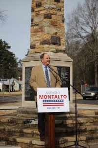 Anthony Montalto announcing his plans to run for Mayor in 2016. submitted photo 