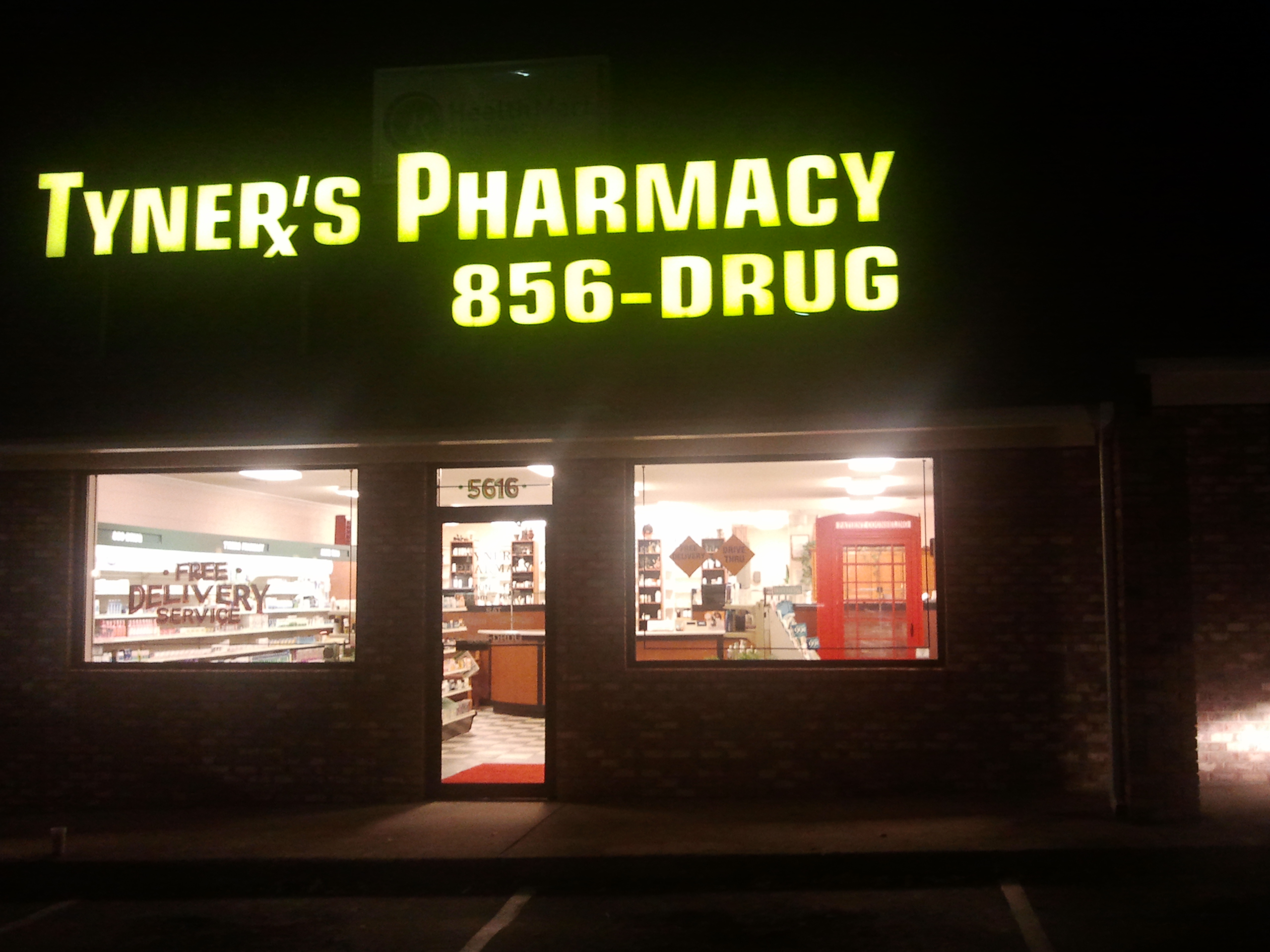 Armed robbery at Tyner's Pharmacy