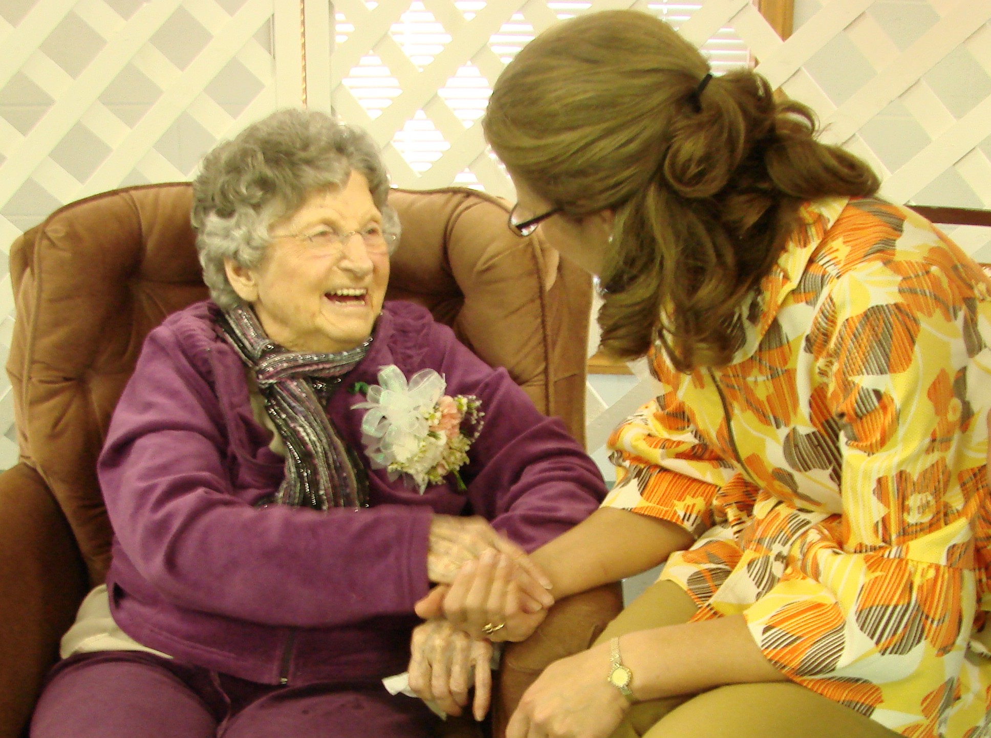 Evelyn Self is 100 years old and counting her blessings