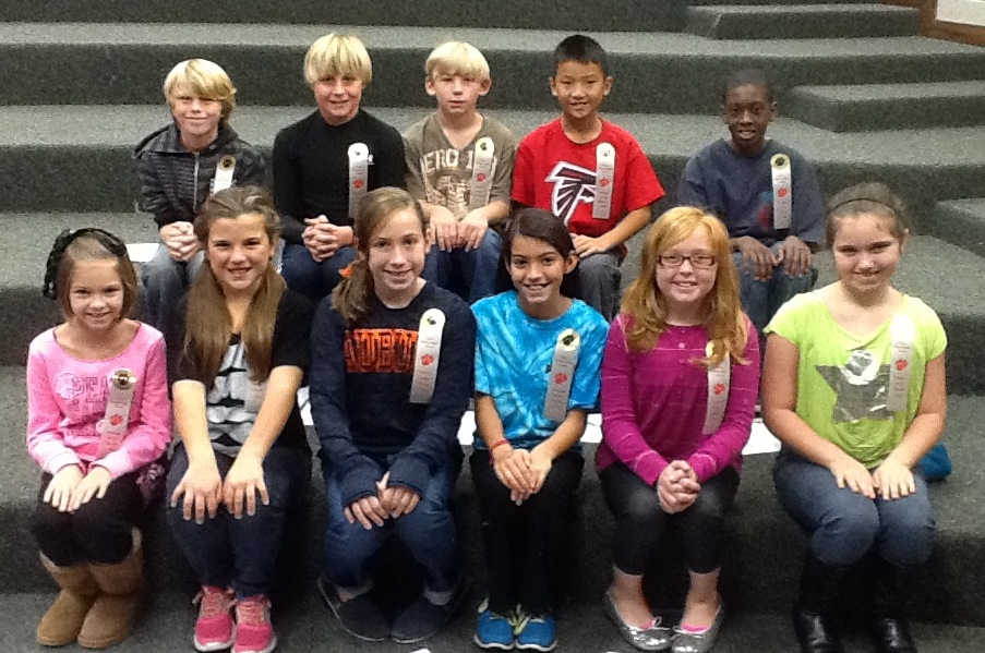 Paine Intermediate November Students of the Month