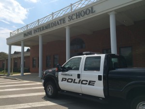 A Trussville Police Department Ford F-250 truck outside Paine Intermediate School file photo by Gary Lloyd