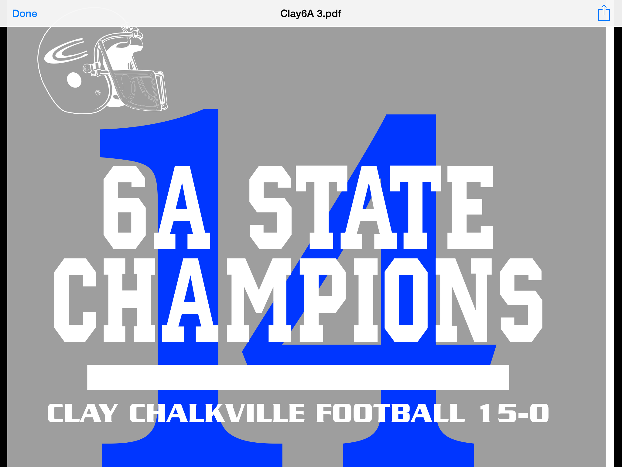 Clay-Chalkville state championship T-shirts now on sale 