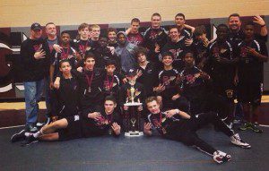 The Pinson Valley wrestling team photo courtesy of the Pinson Valley Twitter account