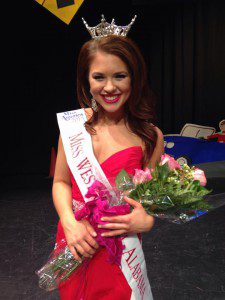 Katie Malone was crowned Miss West Central Alabama in Livingston on Saturday.  Photo by Anna Malone