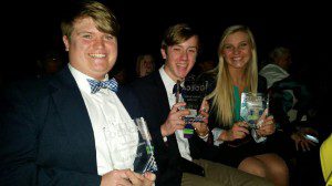 From left are Chad Murdock, Chase Russell and Rebekah Sewell. submitted photo