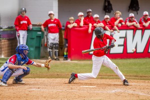 Hewitt-Trussville junior second baseman Tyler Tolbert swings at a pitch in the first round of the Class 6A playoffs against Vestavia Hills last season. file photo by Ron Burkett