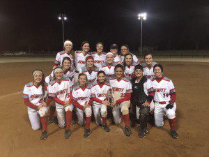The Hewitt-Trussville softball team after winning the Patriot Classic earlier this year photo courtesy of Hewitt-Trussville Athletics