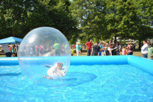 As they were last year, the hamster balls were once again a big hit at City Fest.