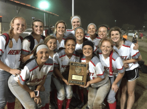 The Hewitt-Trussville softball team at Sokol Park in Tuscaloosa. submitted photo