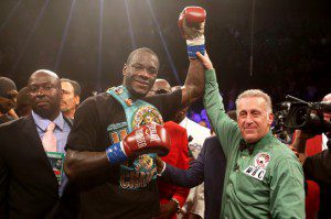 Deontay Wilder in Bartow Arena on Saturday night.   