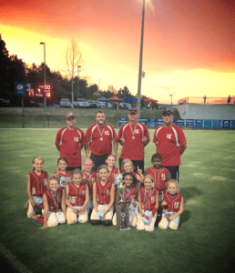 The Trussville 8U Red roster after earning a birth in the World Series. submitted photo
