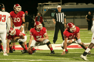 Hewitt-Trussville center Brandt Selesky looks to the sideline last season. submitted photo