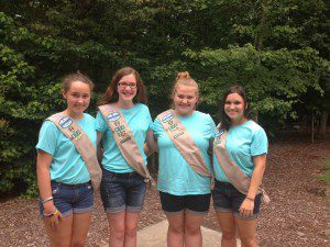Anna, Alex, Joriann and Luba, the travel-loving young women of Girl Scout Troop 872, created a helpful website that they want to share with other people who love to travel. submitted photo