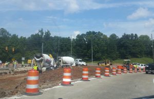 Construction on I-459 at the off ramp. Photo by Chris Yow