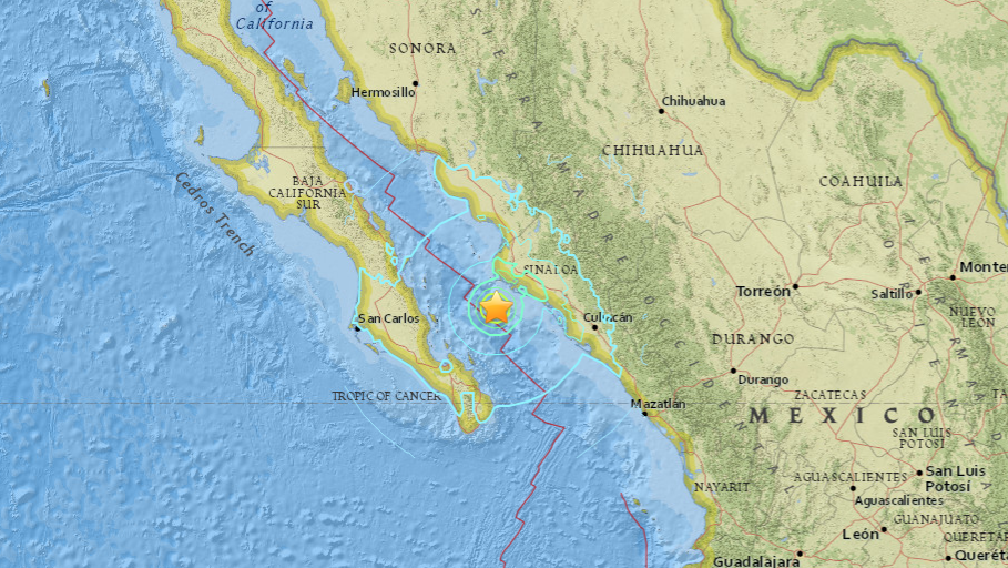 6.6 magnitude earthquake strikes Gulf of California