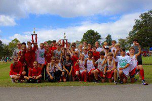 The HTMS cross country team. submitted photo 