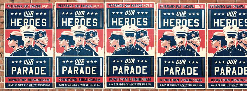 Birmingham's Veterans Day Parade begins at 1:30 p.m.