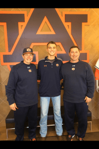 Carson Skipper (center) has verbally committed to play Baseball at Auburn University. Submitted photo 