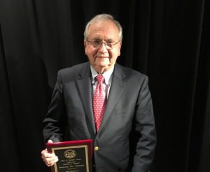 Bill Roberts was the recipient if the Trussville Area Chamber of Commerce Gatekeeper Award. Photo by John Poole 