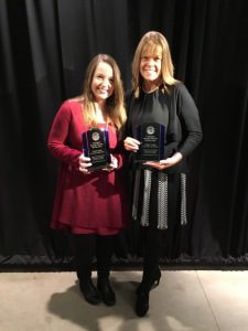 Mandi Logan and Kathy Burgin, recipients of the 2016 Customer Service Persons of the Year Award.   (Photo submitted by Diane Poole)