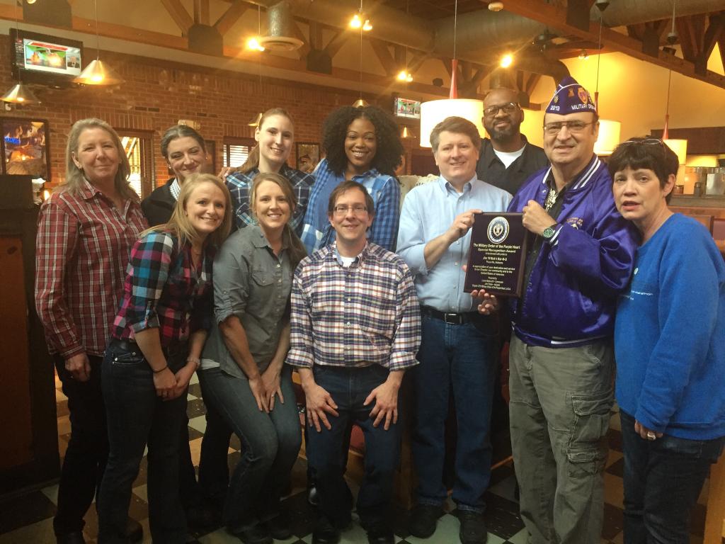Military Order of the Purple Heart honors employees 