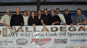 A year ago during the 2015 Alabama Wildlife Federation Wild Game Cook-Off, celebrity judges were all smiles after sampling a variety of delicious Wild Game foods. This year’s AWF Cook-Off will take place on Saturday, Feb. 27, where 15 local celebrity judges will determine the winning cook teams in the 11th annual event. (photo via Talladega Superspeedway)