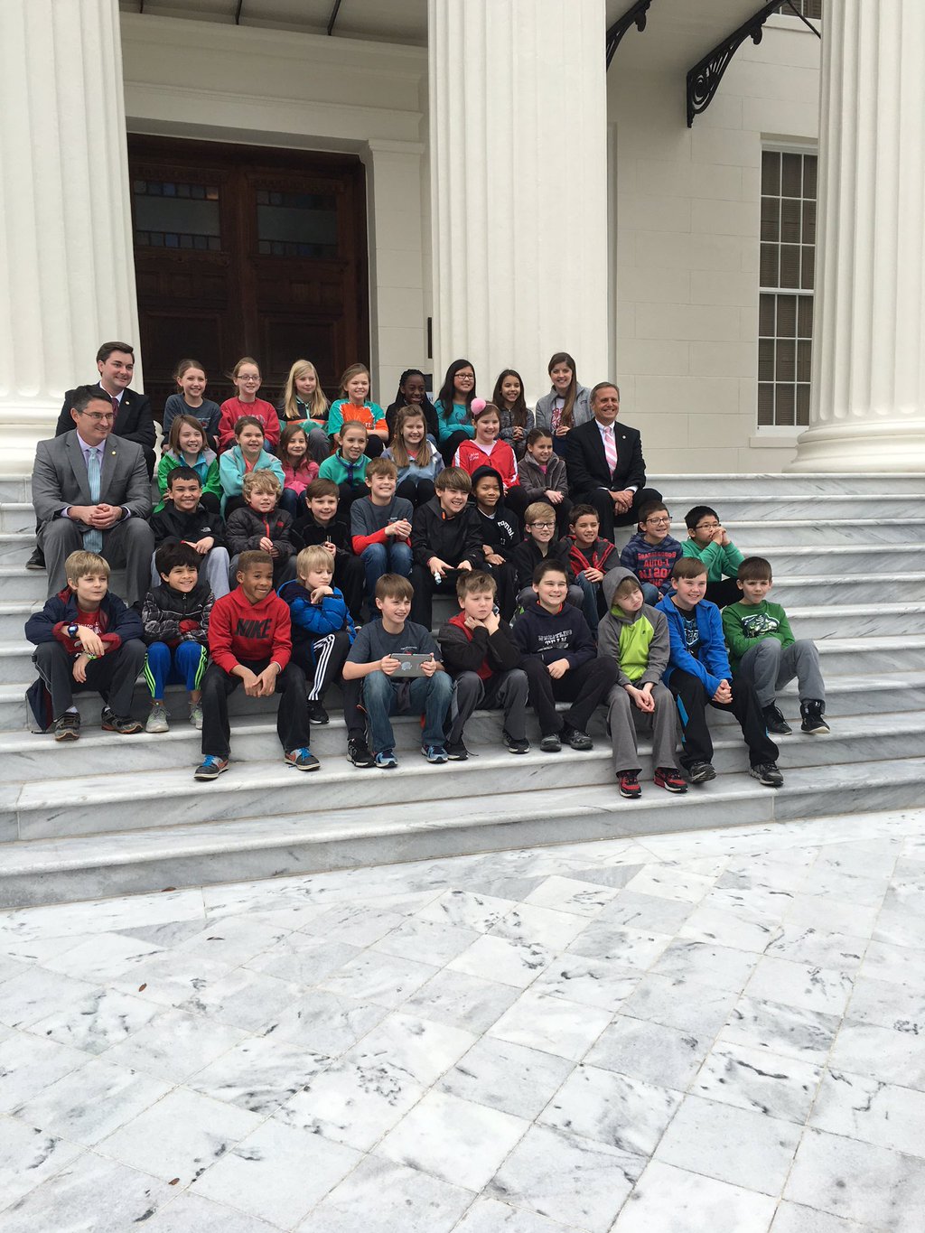 Paine 4th graders meet with local legislators
