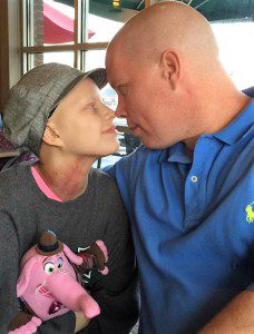 Father and daughter Phillip and Callie Acton have both been diagnosed with cancer in the last year. Callie is in remission and Phillip is almost done with treatment. (Submitted photo)