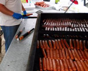 800 hot dogs were prepared for Earth Day. Trussville Tribune file photo