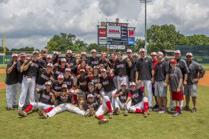 Hewitt-Trussville celebrates the 7A State Baseball Championship after sweeping Auburn.  Photo by Ron Burkett/TheTrussville Tribune