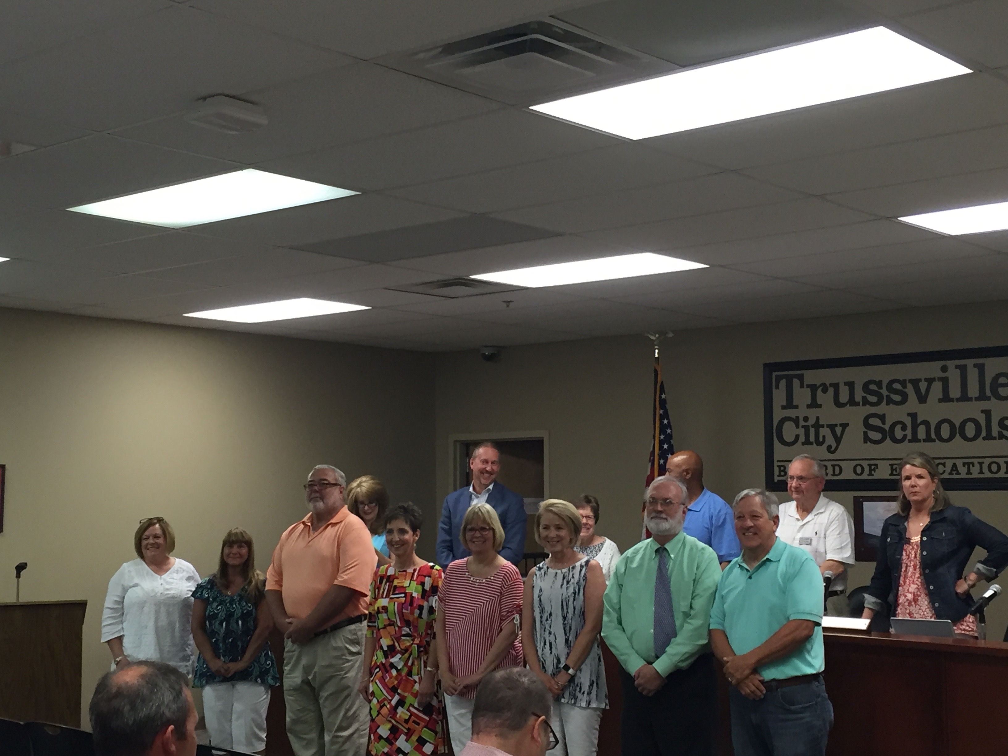 Retirees recognized at Trussville City Schools BOE meeting 