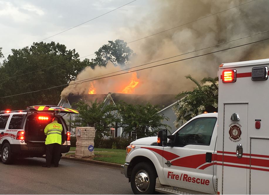 Firefighters battling Amy Lane house fire, thought to be caused by lightning 
