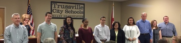 Trussville music program recognized during BOE meeting