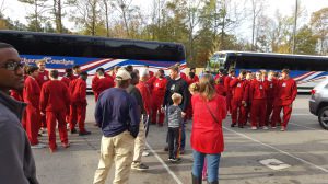 The Andalusia High School football team stopped in Trussville for their pregame meal at Sherry's Cafe. Photo by The Trussville Tribune