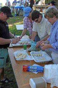 David Rainer) Although the cooking team from the Mobile County Wildlife Association didn’t take best overall, the team won first place in the Fowl category with Uncle Tom’s Banded Dove Bombs and third place in the Game category with their Coon Boar Burritos.