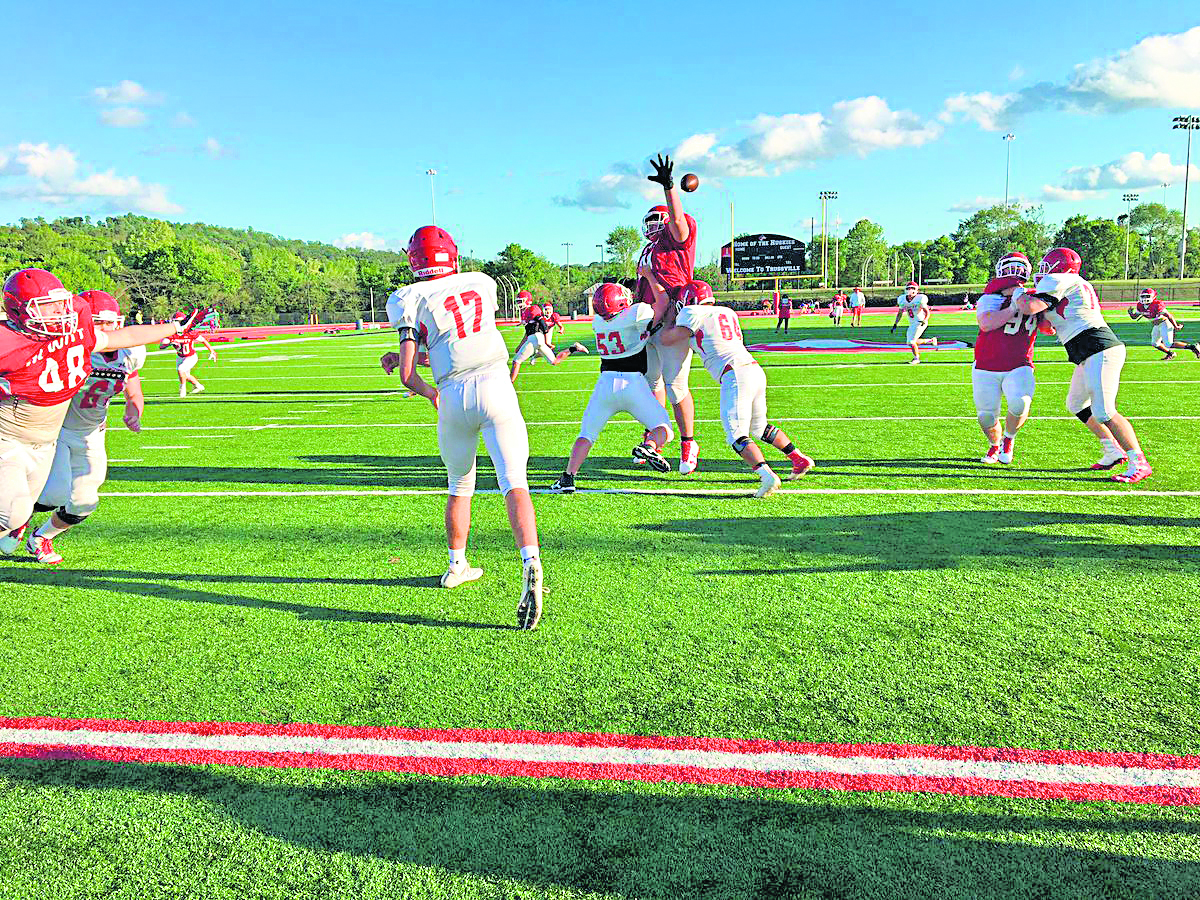 Cougars get after it in Friday scrimmage, look toward Titans