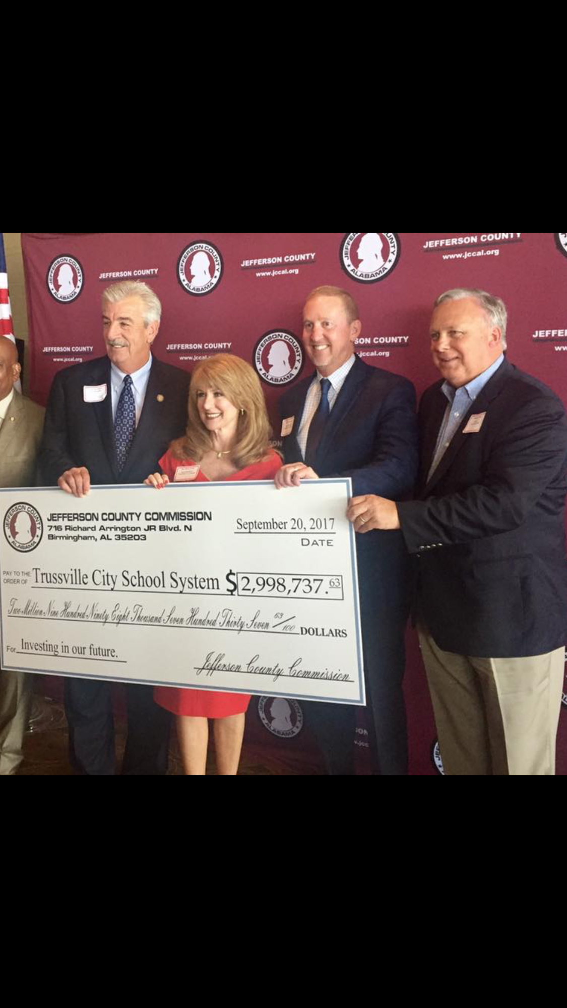 Trussville schools receive almost $3 million from Jefferson County Commission