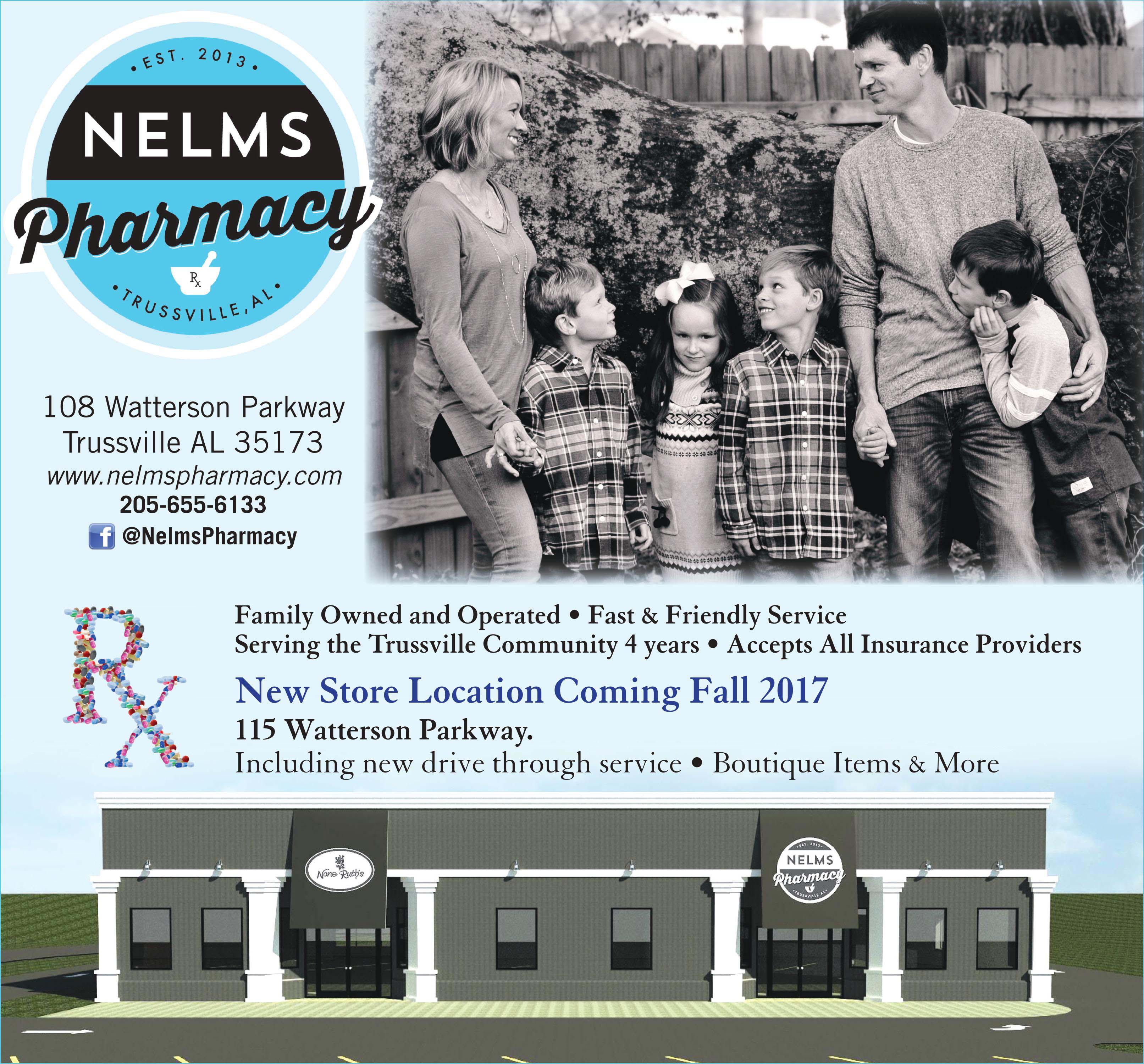Friendly service prescribed at Nelms Pharmacy