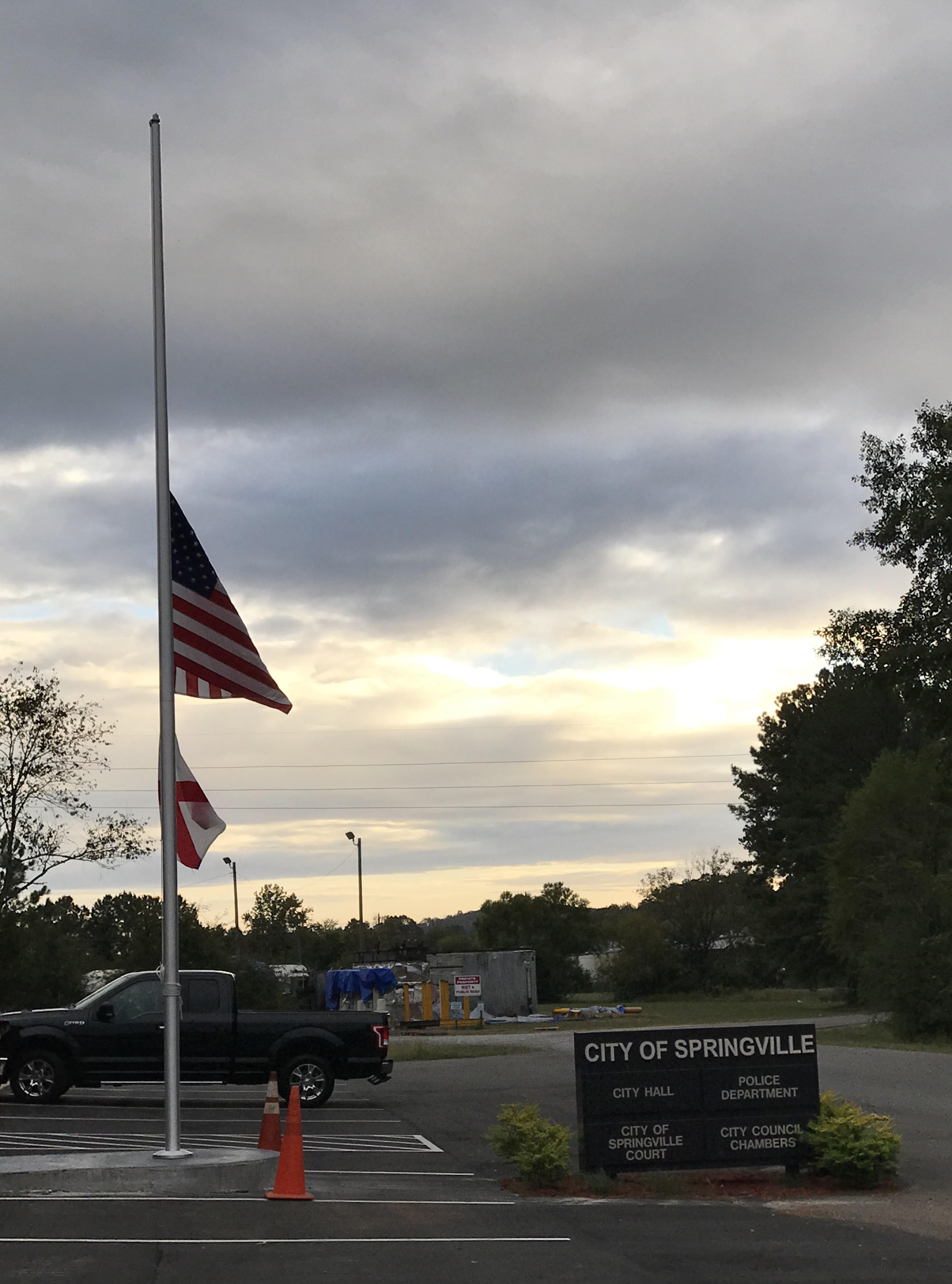 Flags fly at half mast in response to Route 91 Harvest Festival shooting
