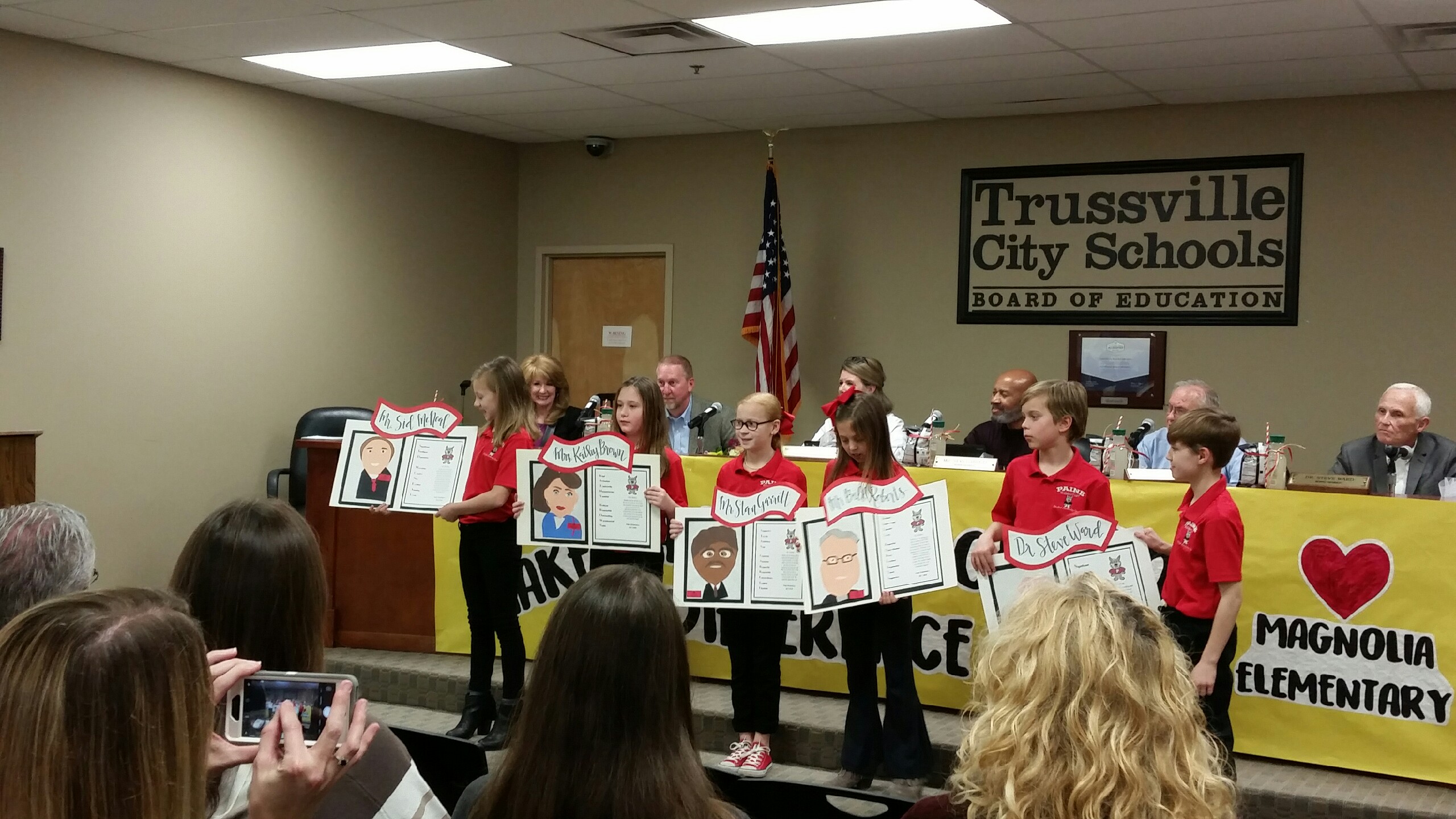 Students honor Trussville City Schools board members
