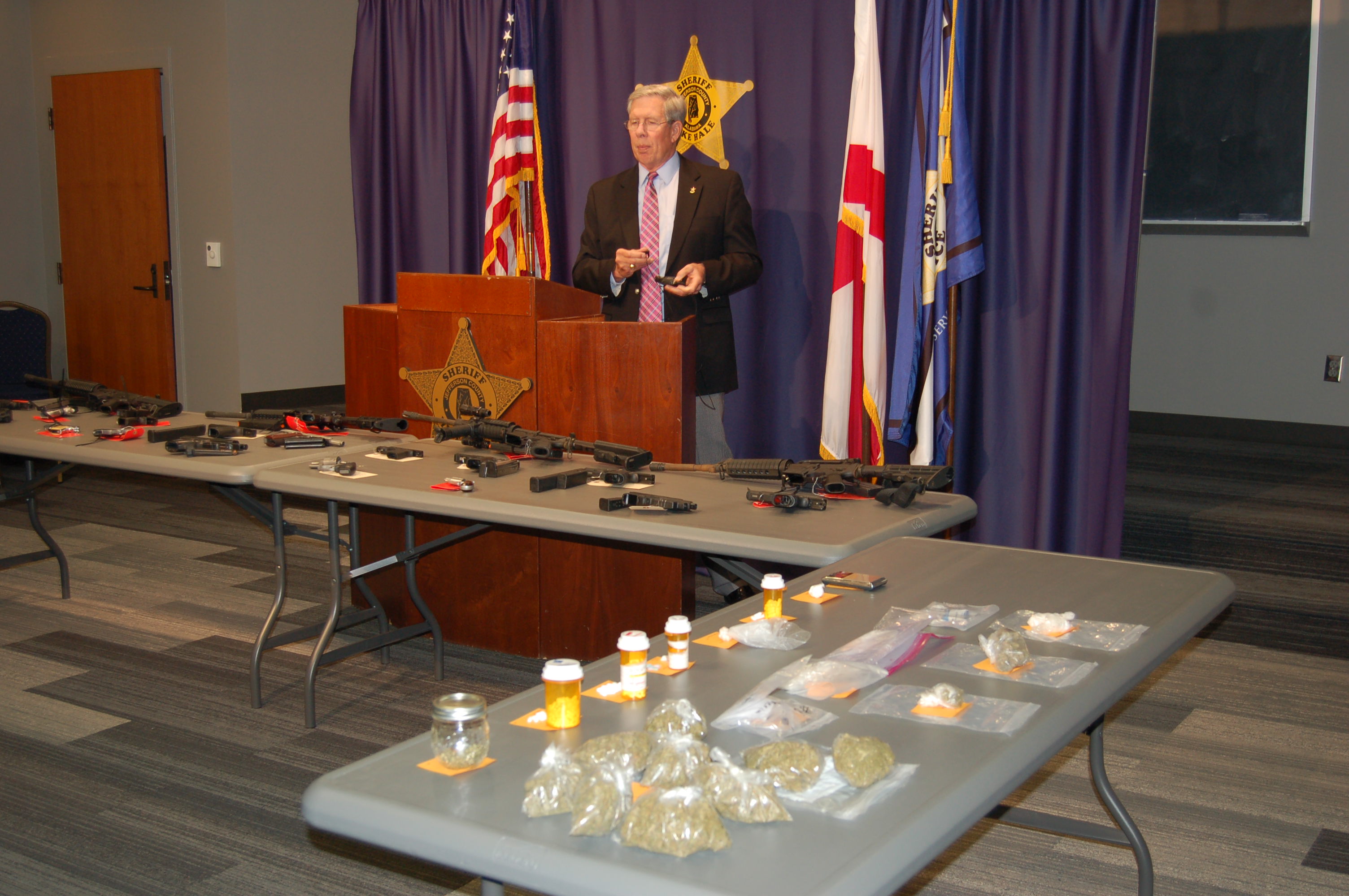 JeffCo Sheriff discusses drug seizures in county; Center Point, Huffman among raids