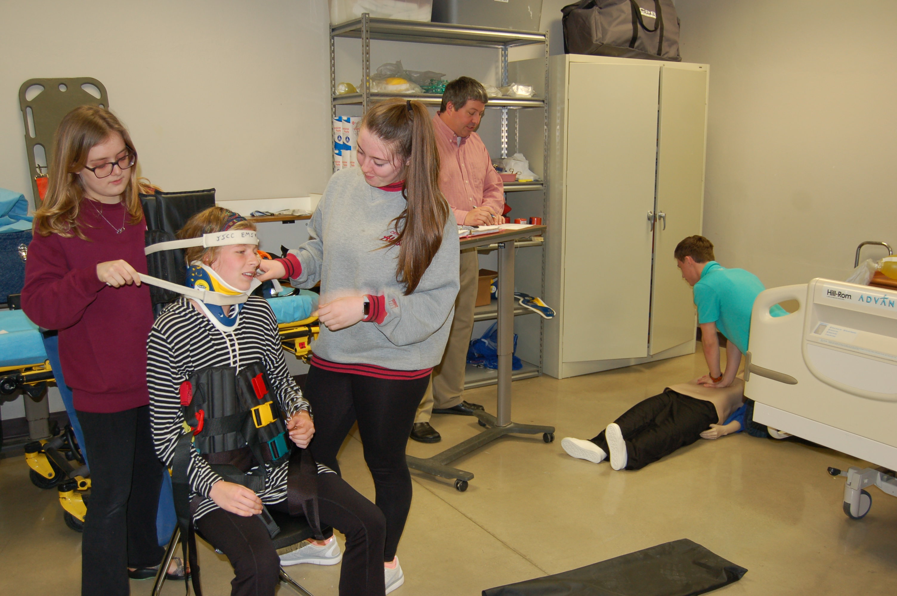HTHS emergency medical technician class prepares students for healthcare careers