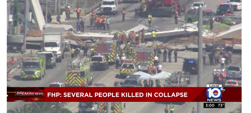 Multiple deaths, injuries in bridge collapse on Florida International campus
