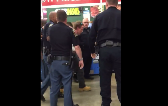 VIDEO: Police chase ends with arrest in Tuscaloosa Walmart produce department