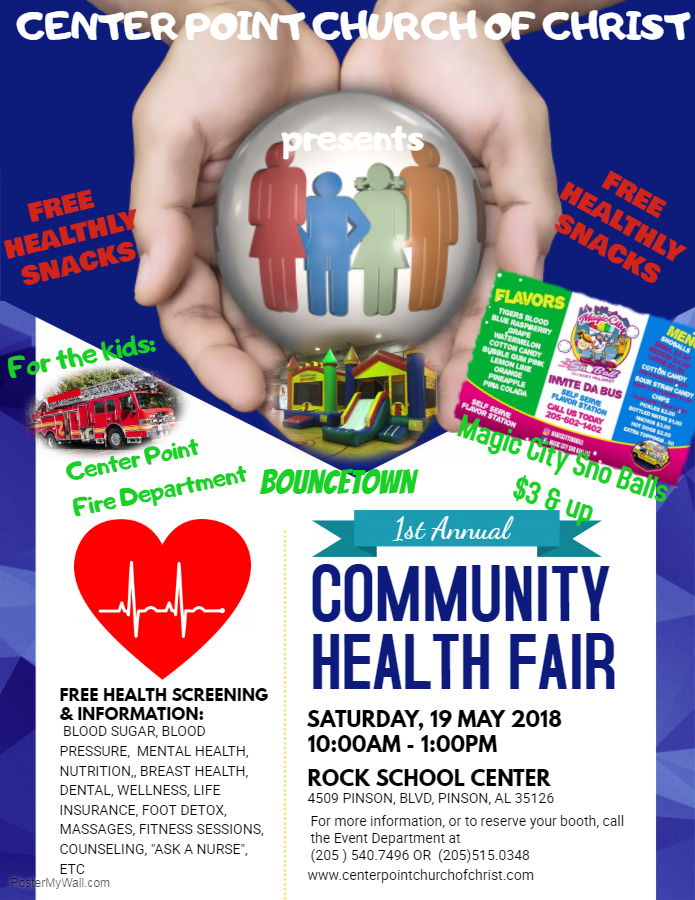 Center Point Church of Christ to hold Community Health Fair in Pinson