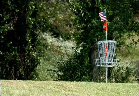 City of Trussville Parks and Rec. seeking stolen disc golf basket; asks community for help