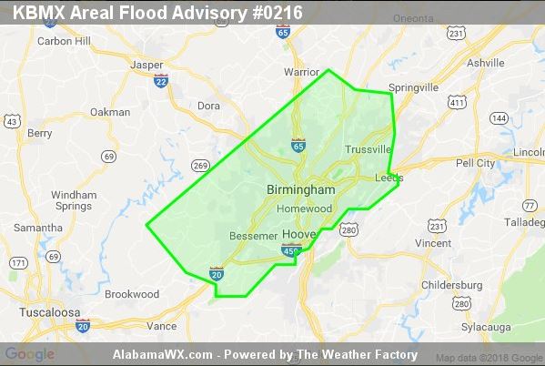 National Weather Service has issued a flood warning for Jefferson County