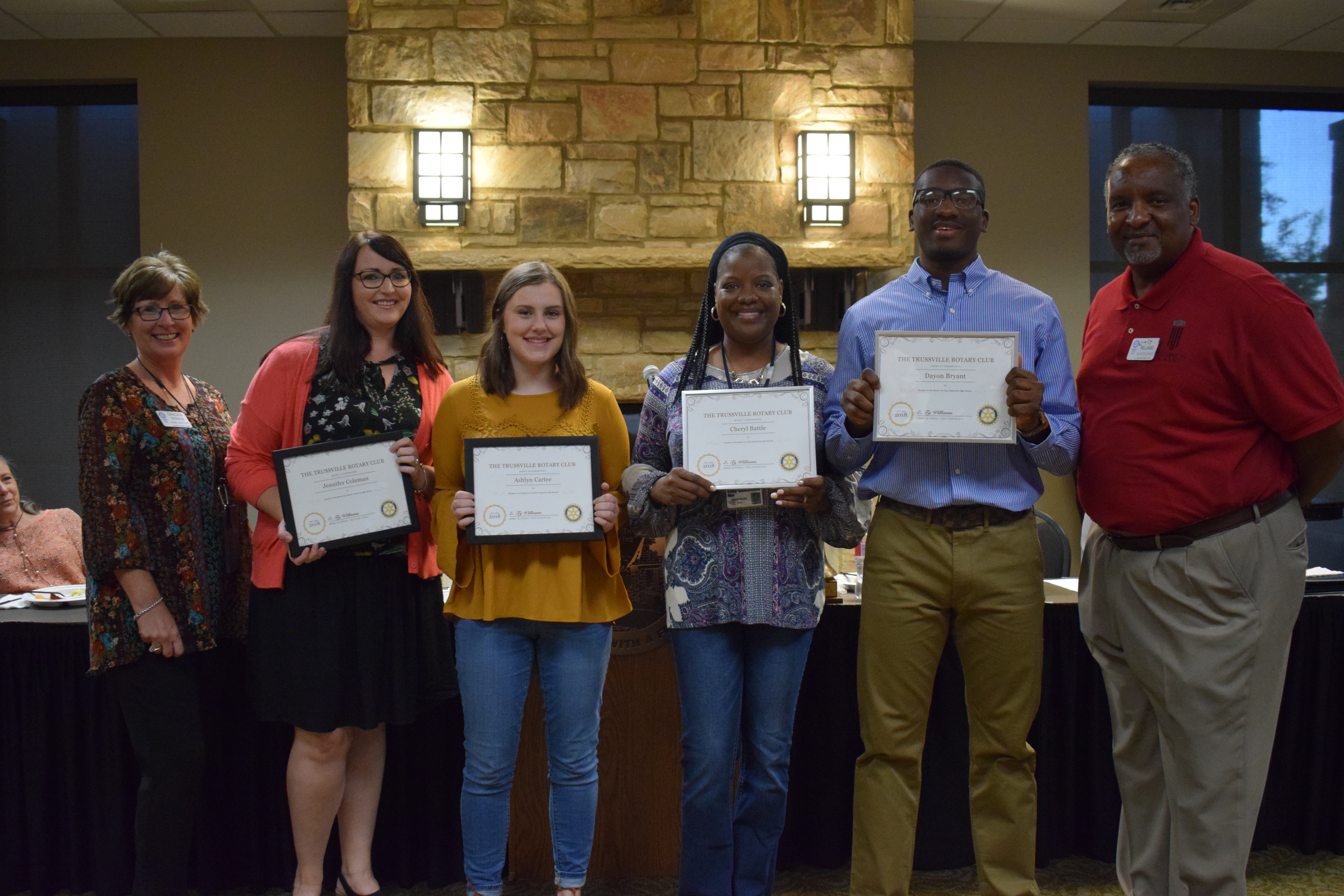 Trussville Rotary announces students, teachers of the month