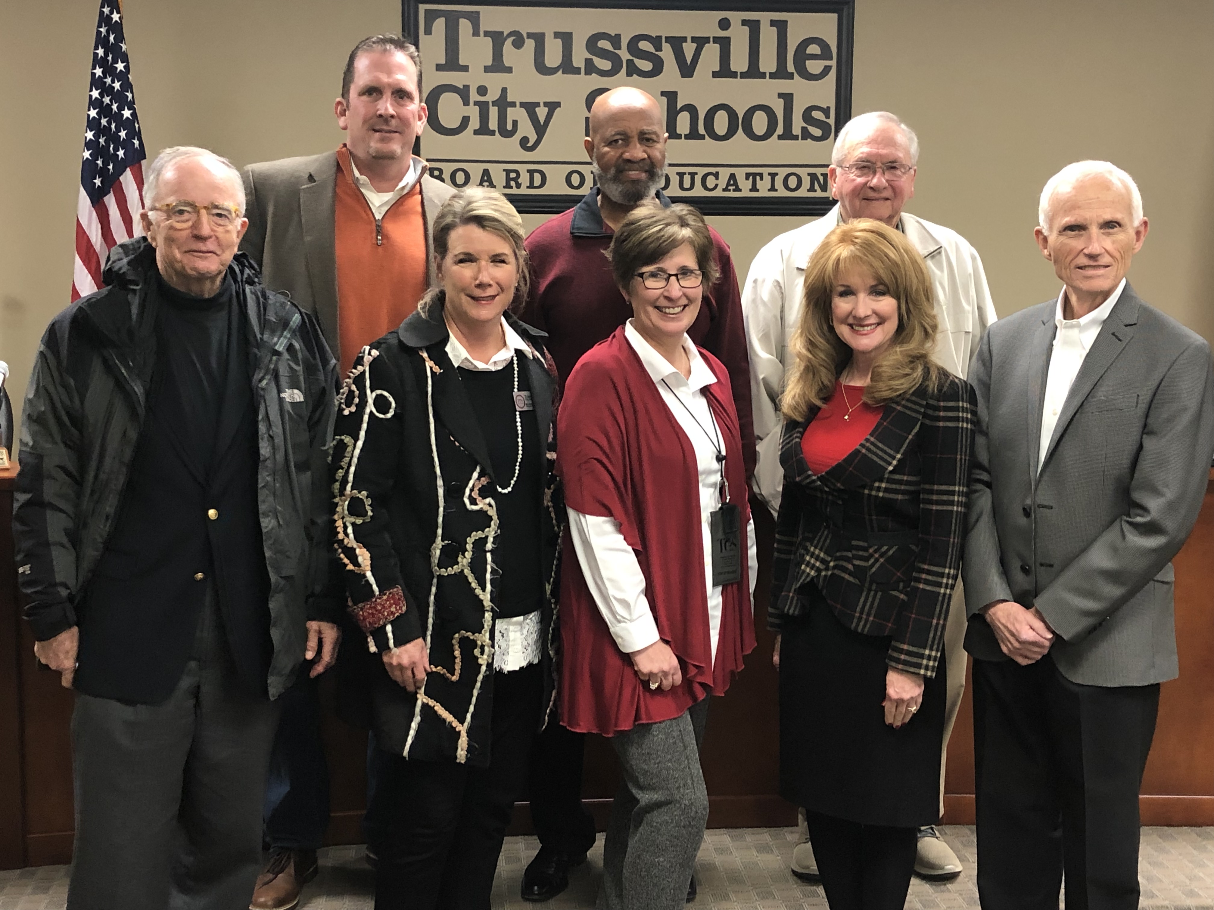 Trussville School Board hears from city councilman, recognizes outstanding achievements