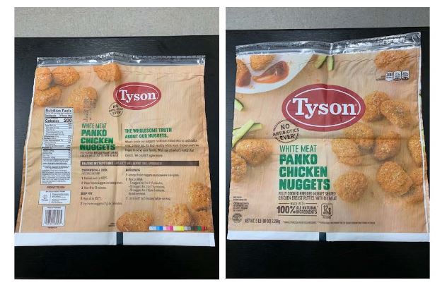 Tyson Foods recalls 36,420 pounds of chicken nuggets, may be contaminated with rubber